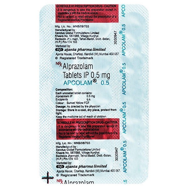 ALPRAX 0.5 TAB 15.S