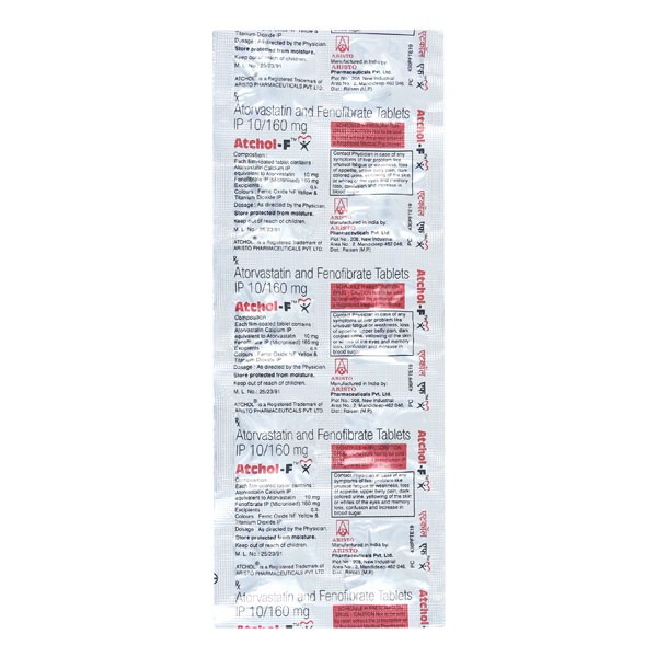 ATCHOL-F TABS 10'S