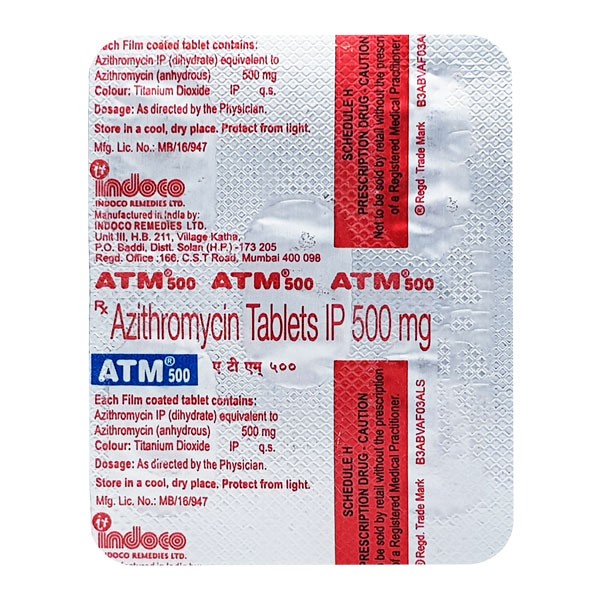 ATM 500 MG TAB 5'S