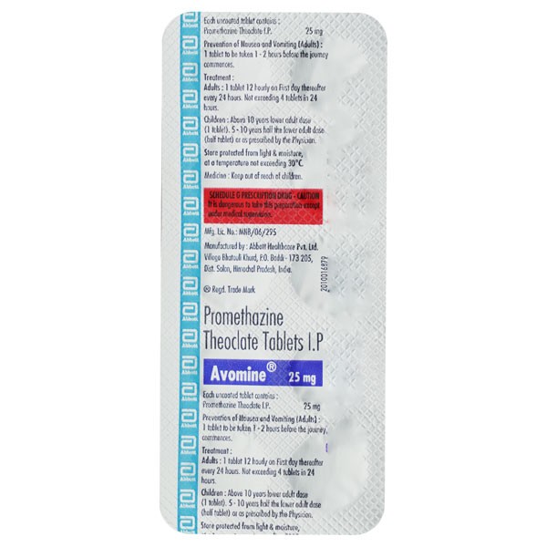 AVOMINE   TABS 10`S