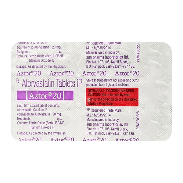 AZTOR 20MG TABS 