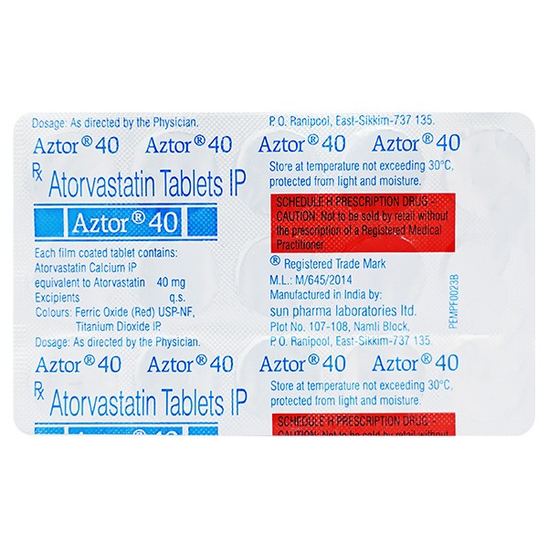 AZTOR 40MG TAB 