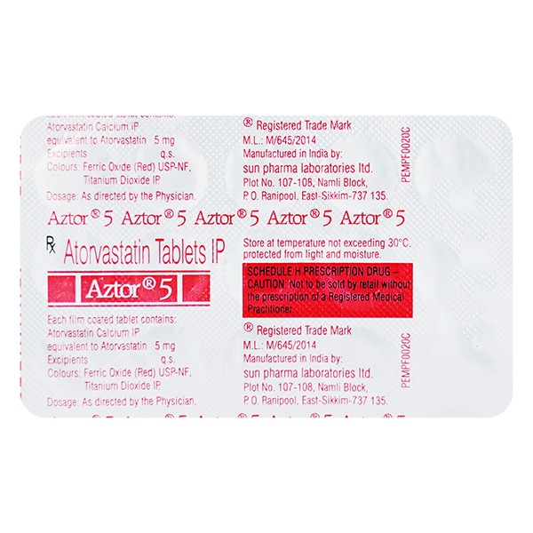 AZTOR 5MG TAB 15`S