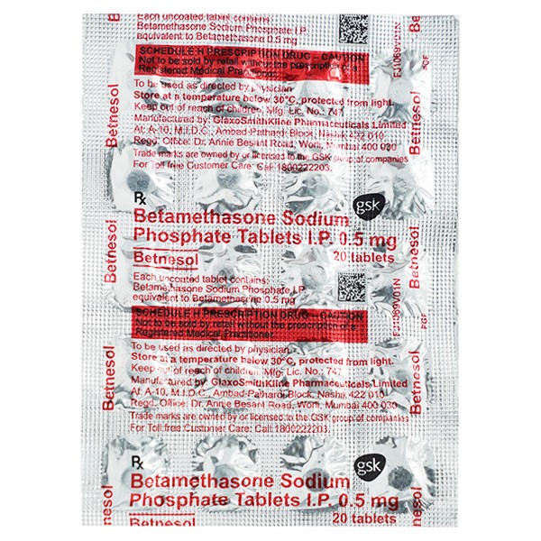 BETNESOL TABS 20`S