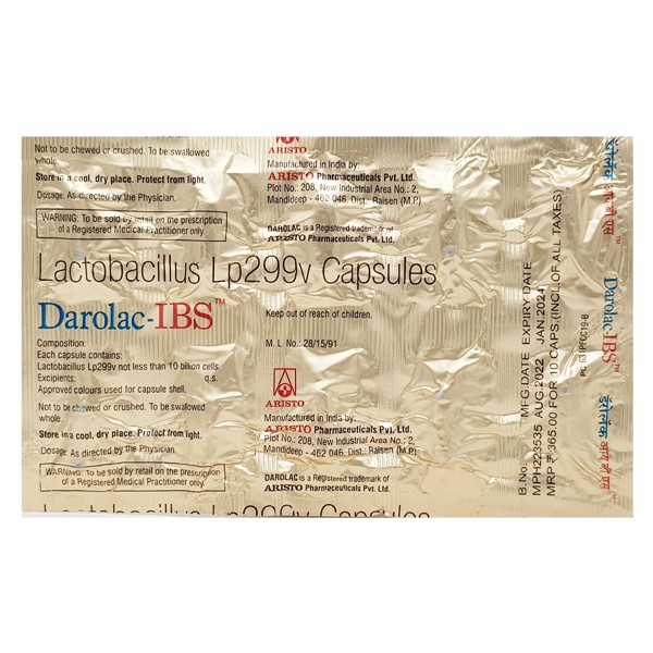 DAROLAC-IBS CAPSULE 10`S