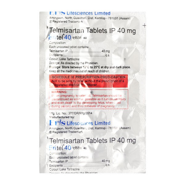 ERITEL 40MG TABLETS 15`S