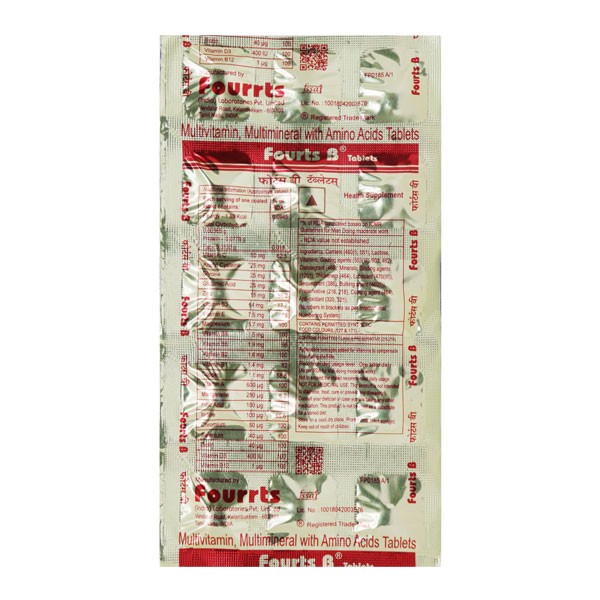 FOURTS B TABS  15`S