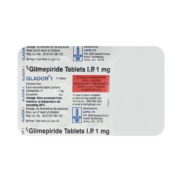 GLADOR 1MG 10'S