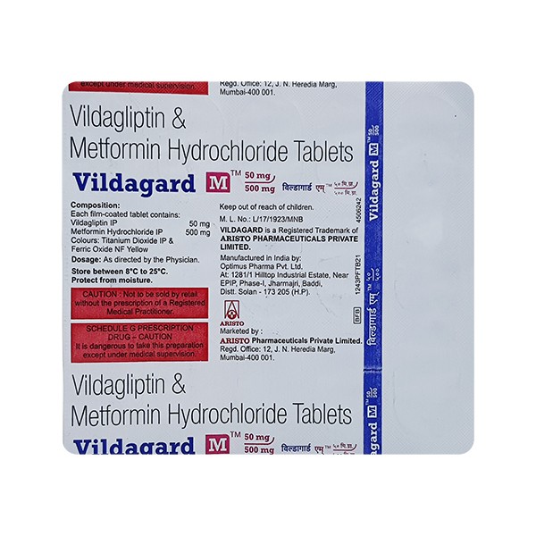 VILDAGARD M 50/500MG TAB
