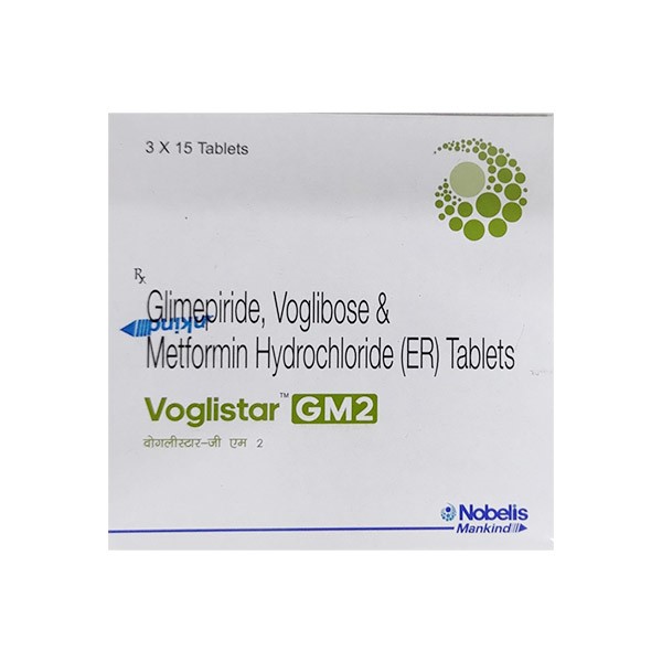 VOGLISTAR GM 2MG 15S