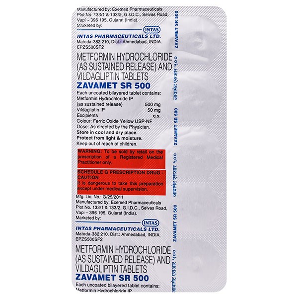 ZAVAMET SR 500MG  10S 10'S