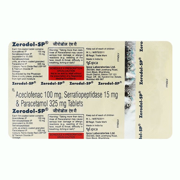 ZERODOL SP TAB