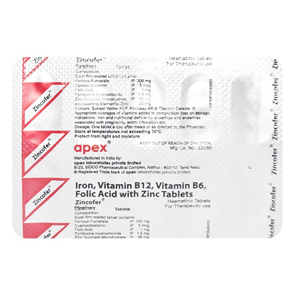 ZINCOFER TABS 10`S