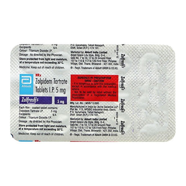 ZOLFRESH 5MG TAB 